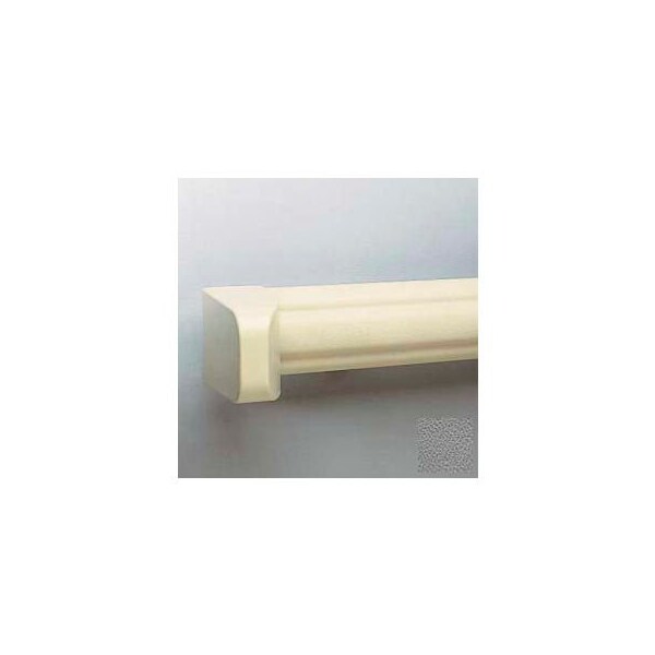 Bed Bumper, 3-13/16"H x 4'L, Gray